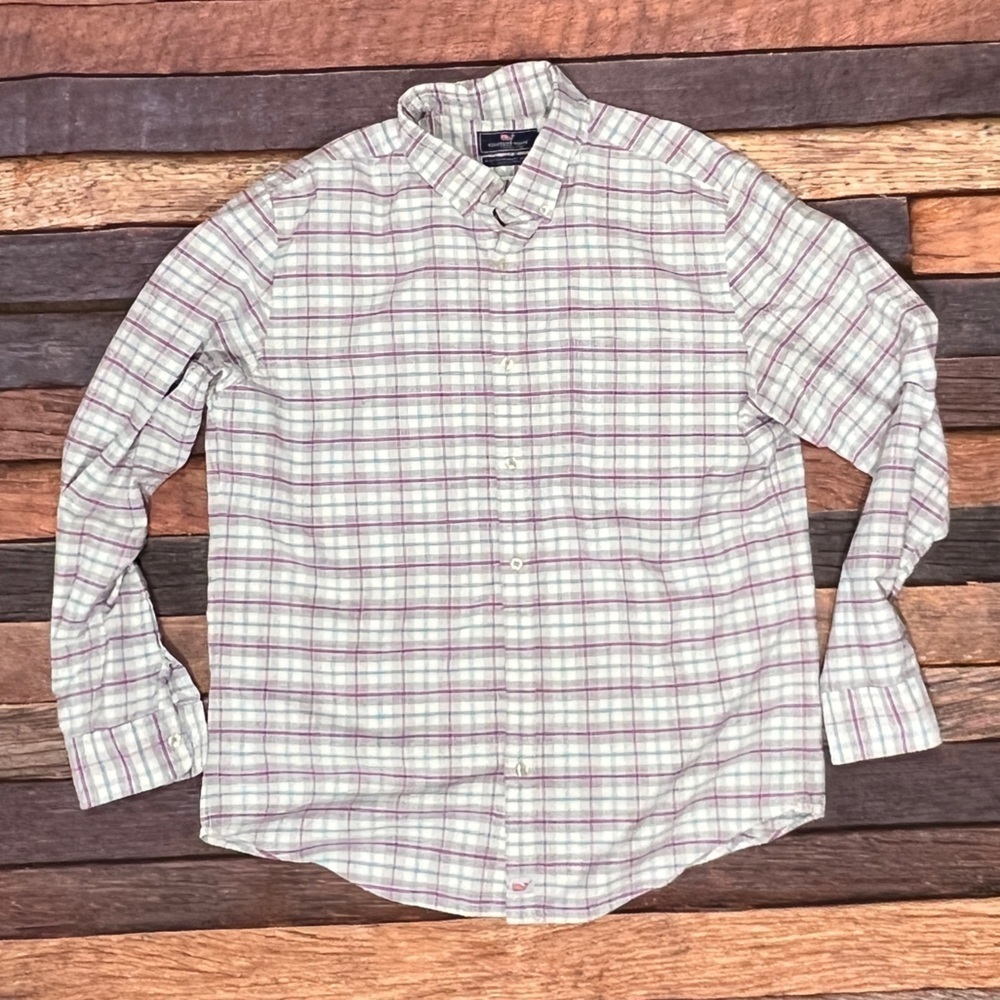 Vineyard Vines Slim Fit Murray Shirt Plaid Button Down Mens Shirt